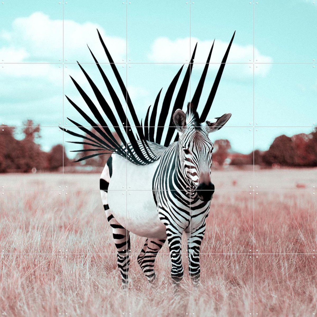 IXXI Liberty, Julien Tabet - 100 x 100 cm - Gratis ophangtool - Grote wanddecoratie en posters - Digitale Kunst, Fotografie, Speels, Surrealisme