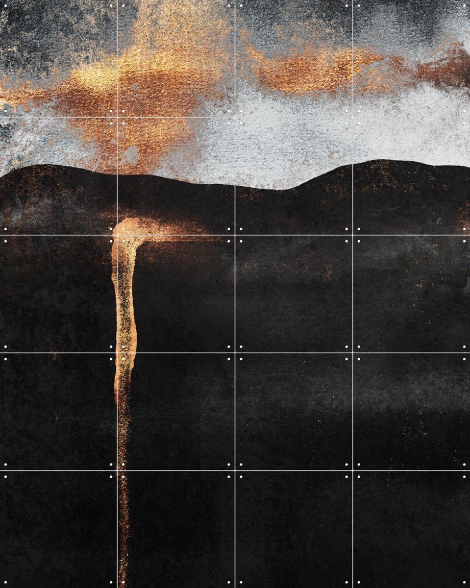 IXXI Ember, Elisabeth Fredriksson & Various - 80 x 100 cm - Gratis ophangtool - Grote wanddecoratie en posters - Abstract, Slaapkamer, Woonkamer