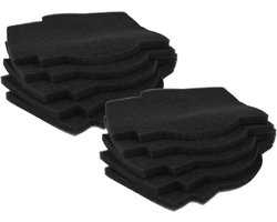10 filters - geschikt voor Lunos Silvento afzuigventilator - ventilatiesysteem - badkamerventilator - 191 x 166 mm - vervangt 2/FSI-R - 039 721 accessoires