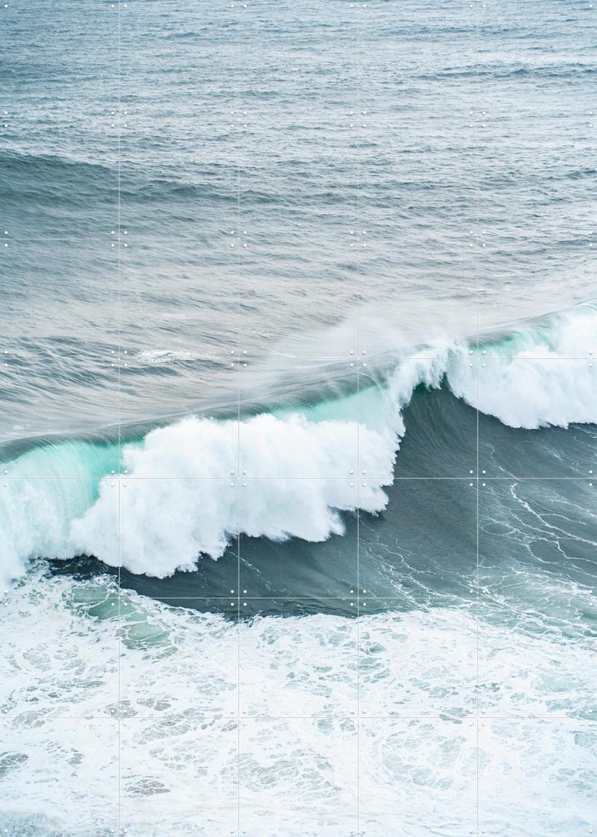 IXXI Wave after Wave, Henrike Schenk - 100 x 140 cm - Gratis ophangtool - Grote wanddecoratie en posters - Fotografie, Slaapkamer, Woonkamer