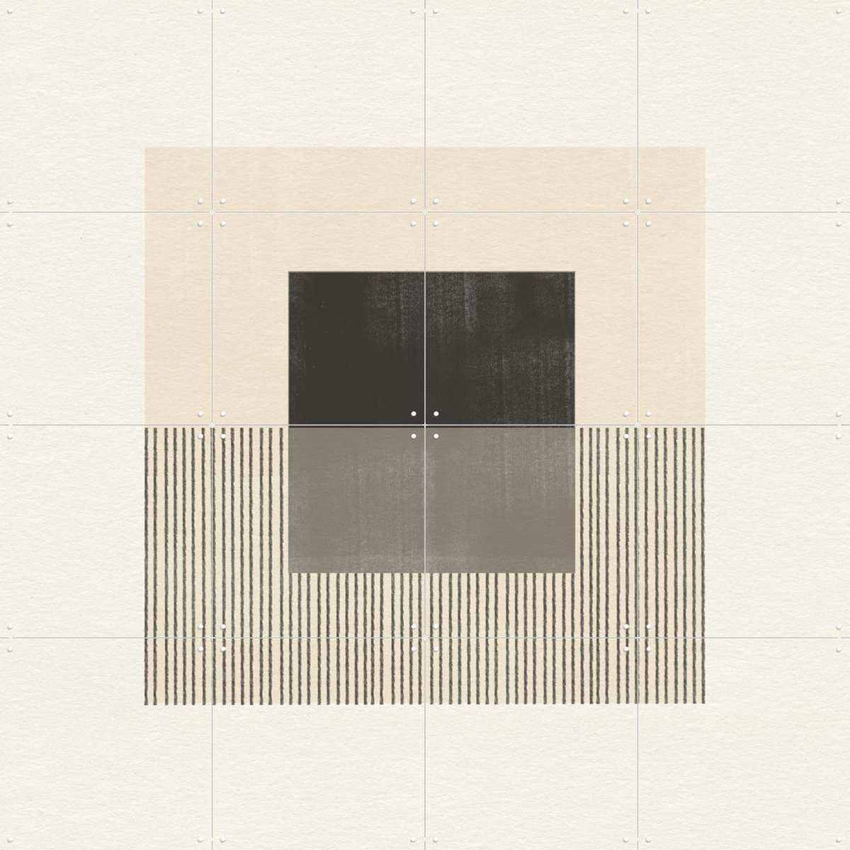 IXXI Paper Object No.2, The Miuus Studio & Various - 80 x 80 cm - Gratis ophangtool - Grote wanddecoratie en posters - Grafisch Ontwerp, Abstract