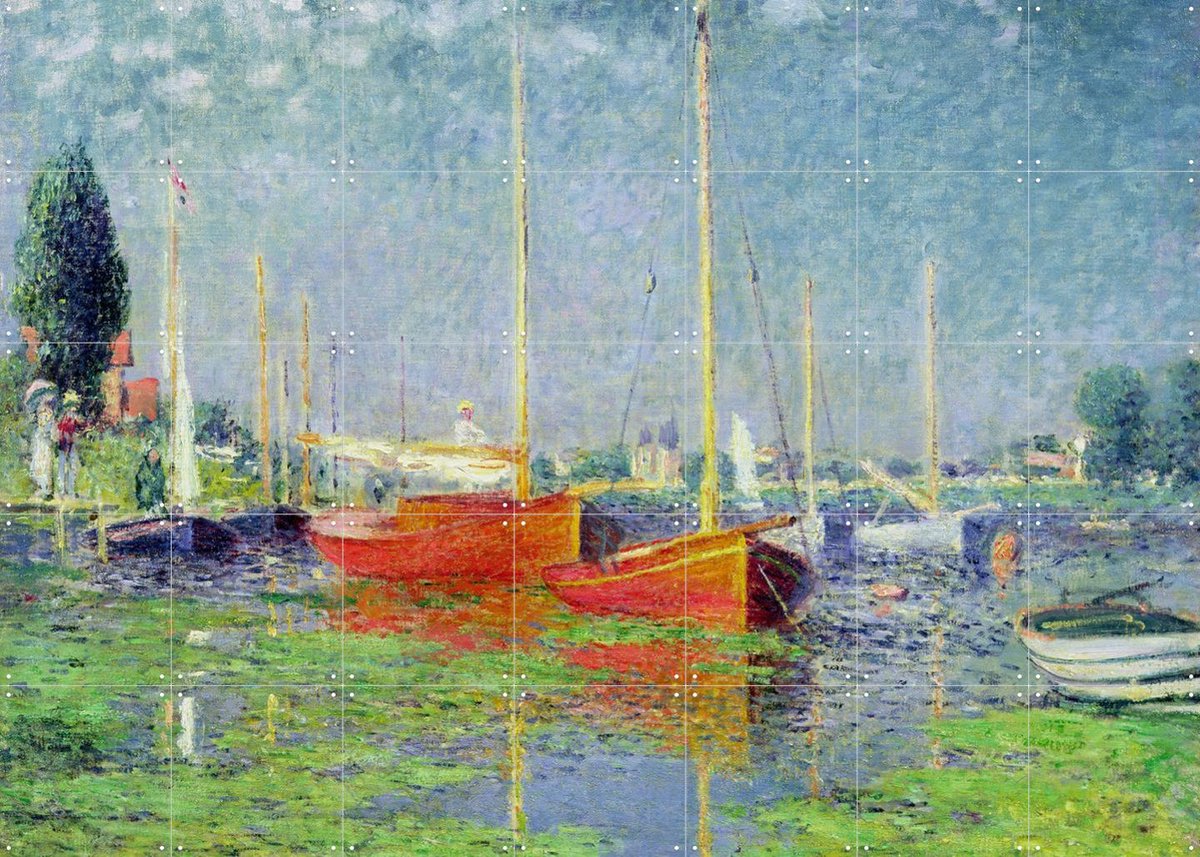 IXXI Argenteuil, Claude Monet & Bridgeman Images - 140 x 100 cm - Gratis ophangtool - Grote wanddecoratie en posters - Schilderijen, Olieverf