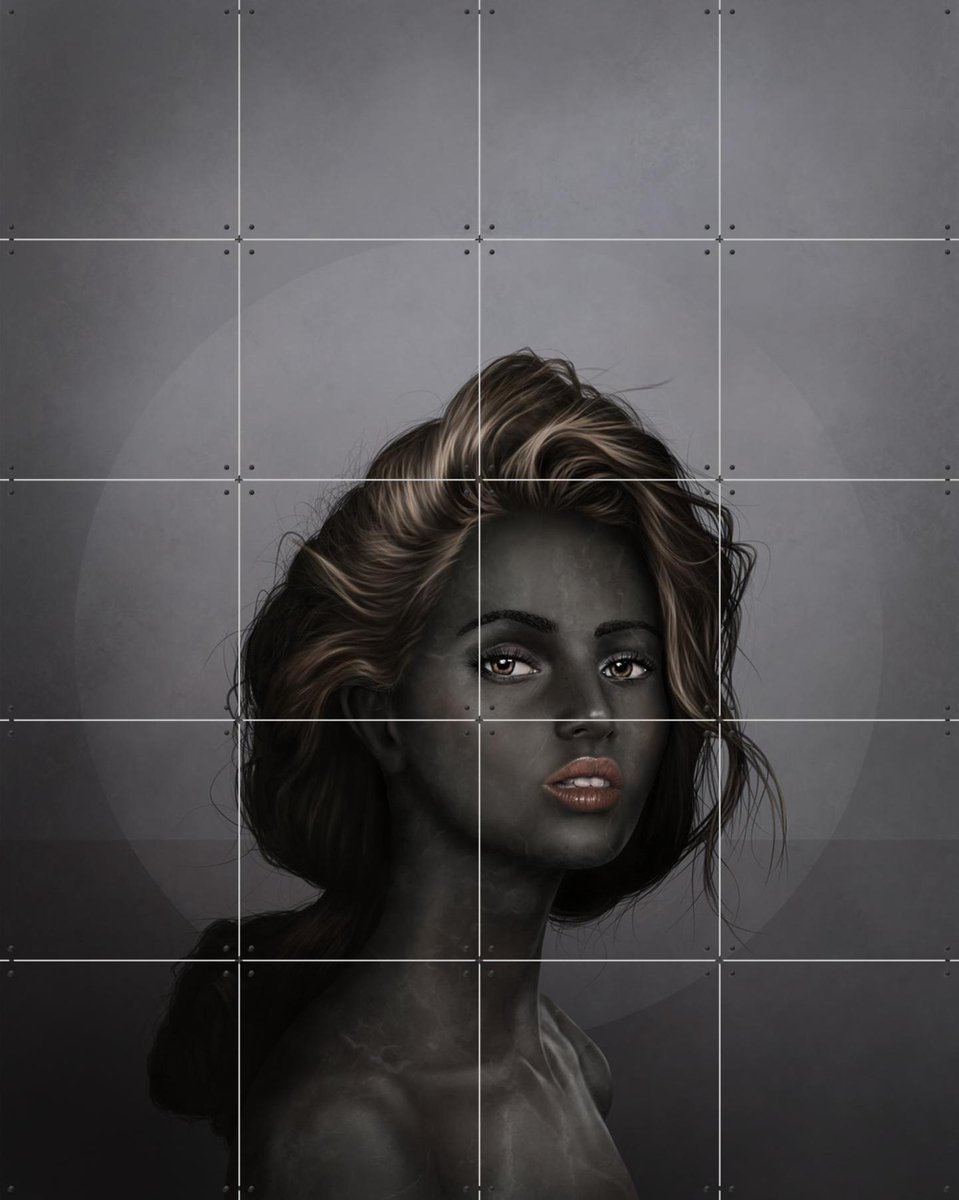 IXXI Emmely, Erik Andreas - 80 x 100 cm - Gratis ophangtool - Grote wanddecoratie en posters - Schilderijen, Realisme, Digitale Kunst, Illustraties