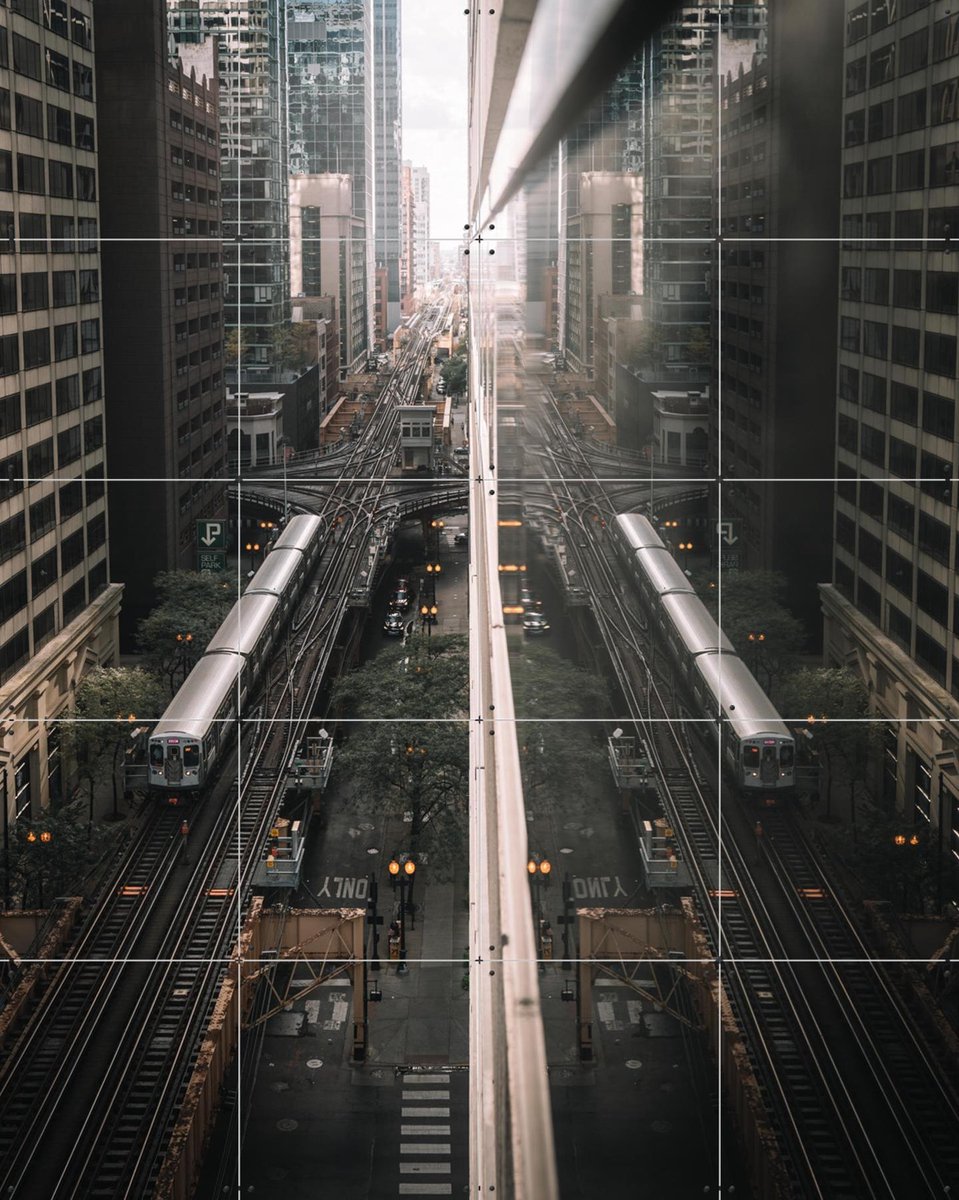 IXXI Mirror, Tristan Zhou - 80 x 100 cm - Gratis ophangtool - Grote wanddecoratie en posters - Fotografie, Woonkamer, Mancave, Gang, Gebouwen