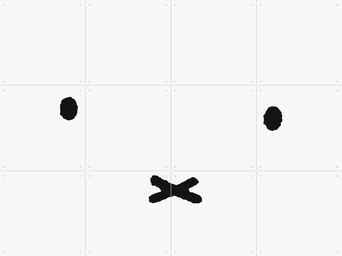 IXXI Nijntje Minimalistisch, Nijntje - 80 x 60 cm - Gratis ophangtool - Grote wanddecoratie en posters - Cartoonesk, Illustraties, Minimalisme
