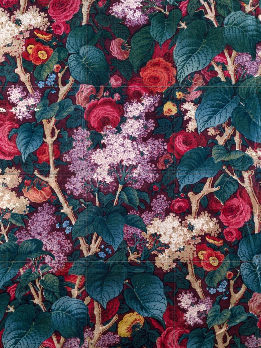 IXXI Furnishing Fabric V, Victoria and Albert Museum - 60 x 80 cm - Gratis ophangtool - Grote wanddecoratie en posters - Klassiek, Naturalisme