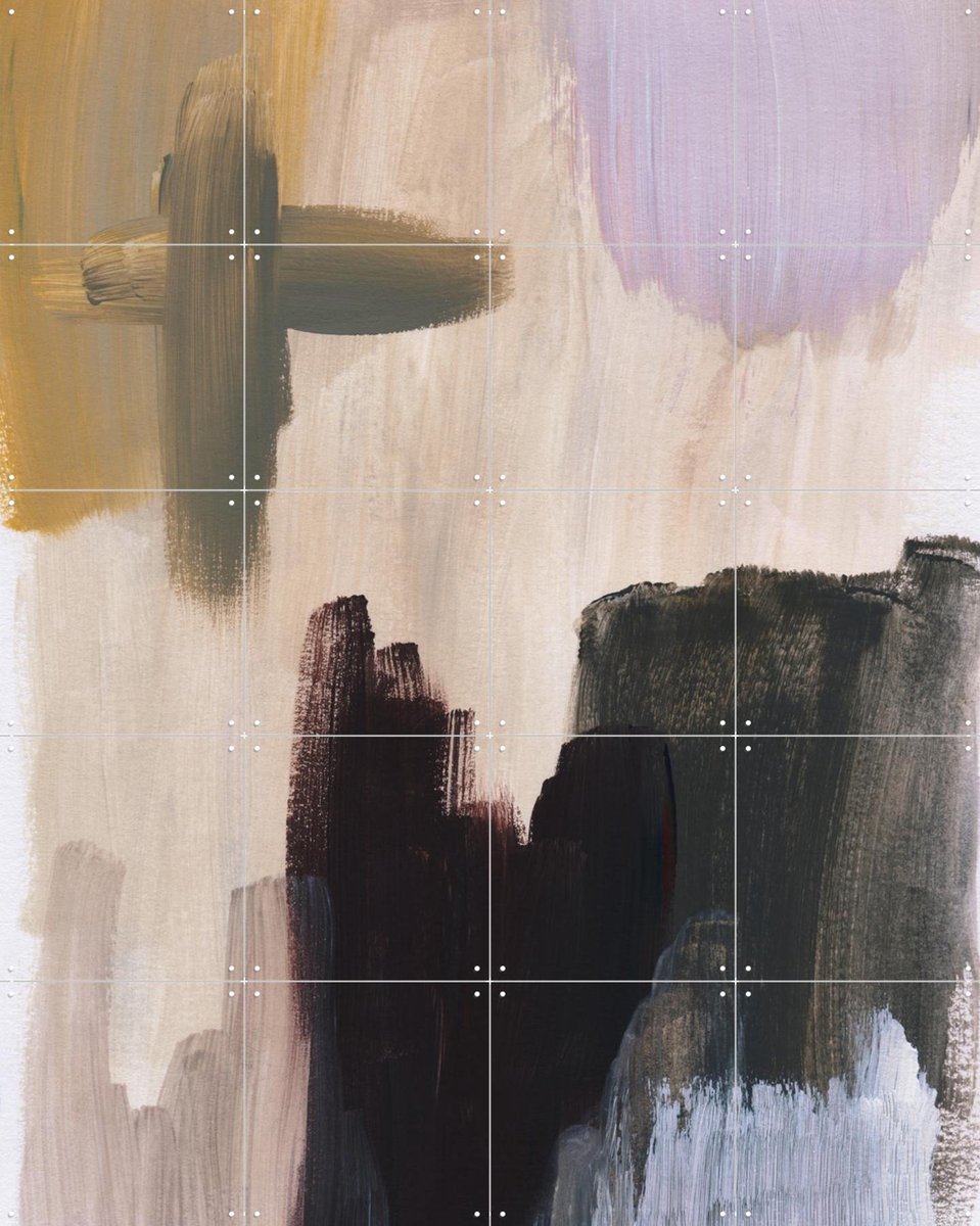 IXXI Abstract Brush Strokes 118, Mareike Böhmer - 80 x 100 cm - Gratis ophangtool - Grote wanddecoratie en posters - Grafisch Ontwerp, Kwaststreken