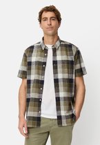 camel active Geruit overhemd van puur katoen - Maat - Olijfgroenmenswear-4XL