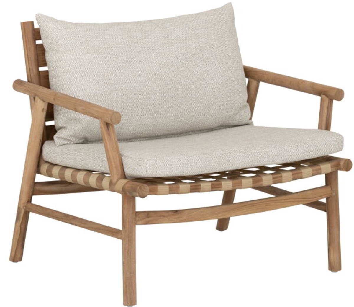 Must Living Yoko fauteuil teakhout - 77 × 88 × 66 cm Naturel