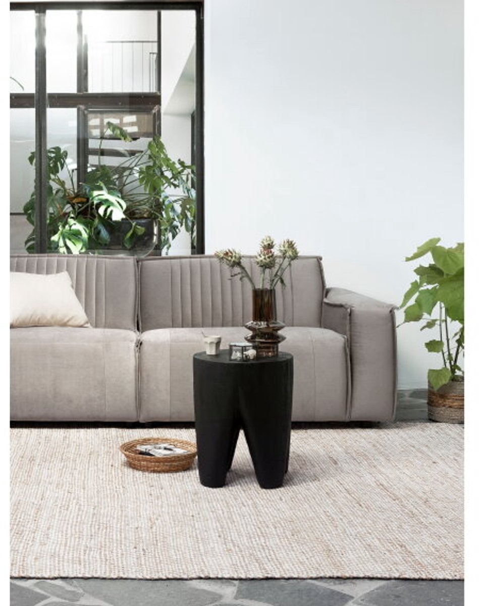 MUST Living Bijzettafel Tooth rond suar hout - 35x35x45 cm