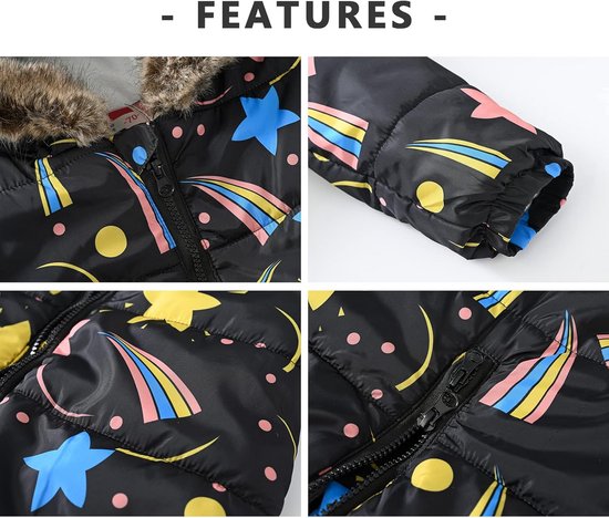 Dikke Baby Sneeuwpak Winteroverall voor Jongens en Meisjes - Warm Romper met Capuchon — afbeelding 5