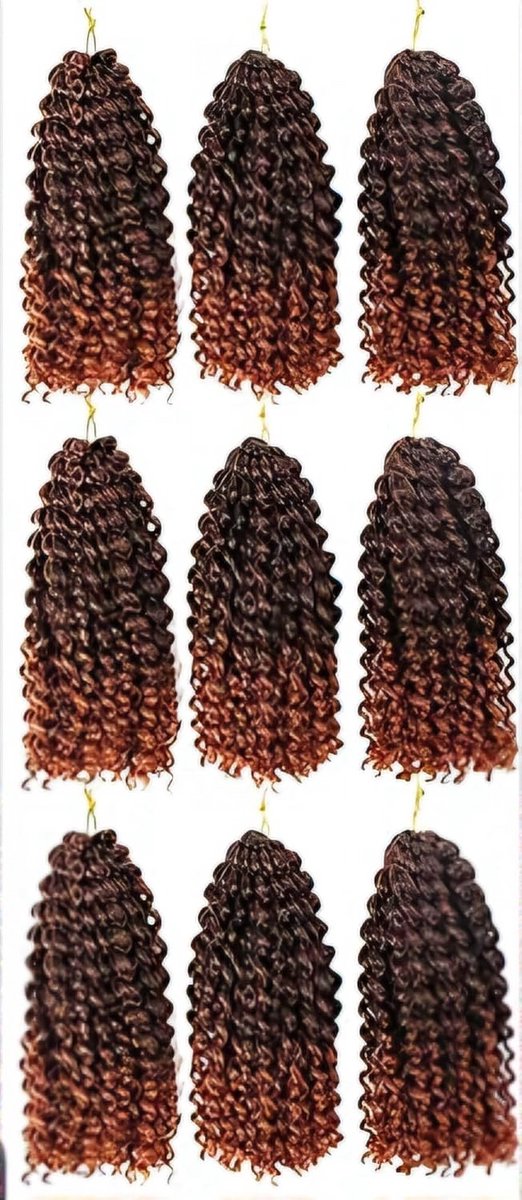 Golvende Crochet Braid Haarverlenging 30 cm - 9 Stuks Bundel Inclusief Haak