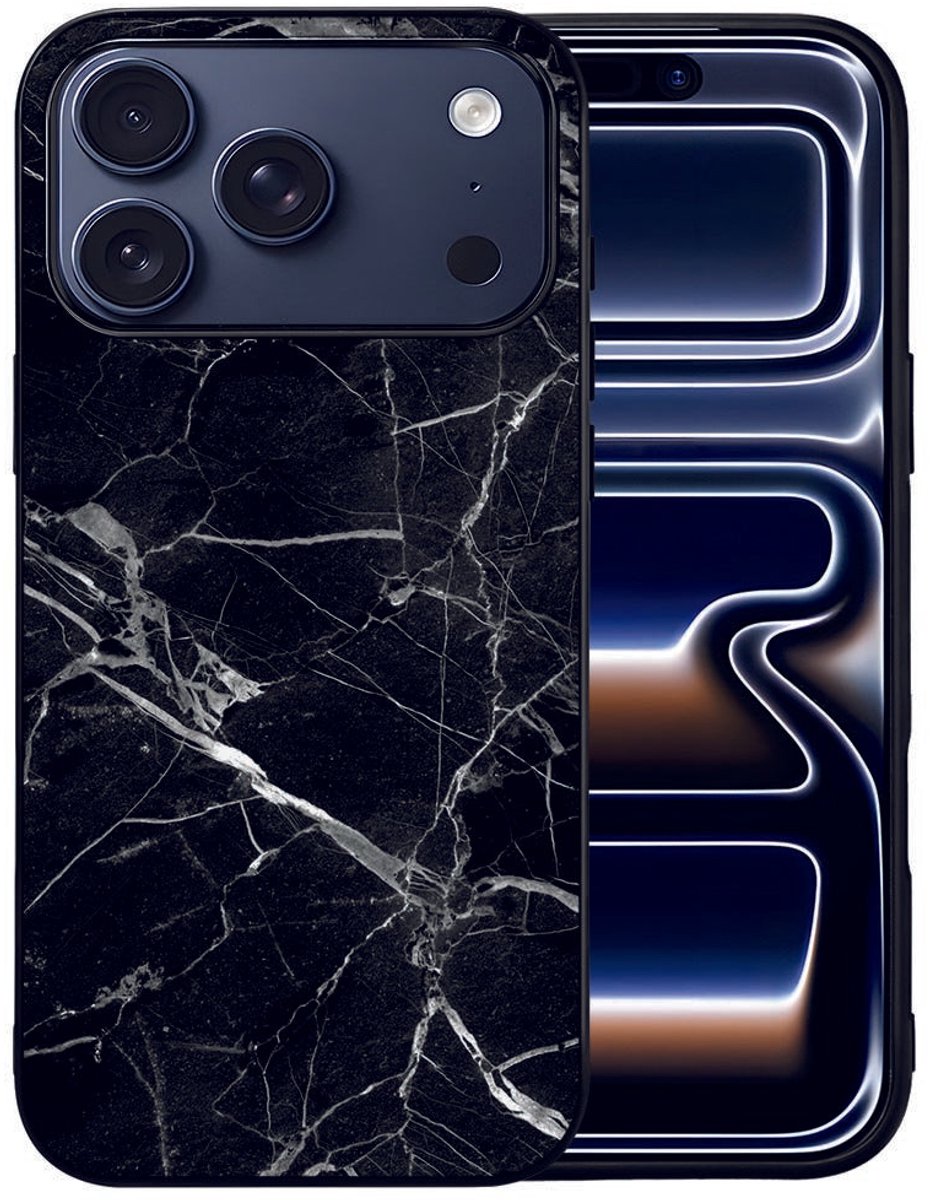 Back Cover Apple iPhone 17 Pro Marmer Zwart