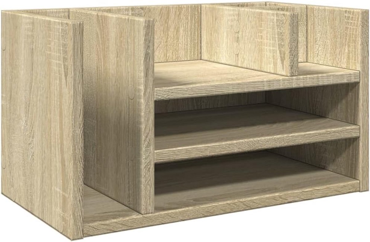 Bureau Organisatie Kast 44.5x24x25cm Sonoma Eiken Bewerkt Hout