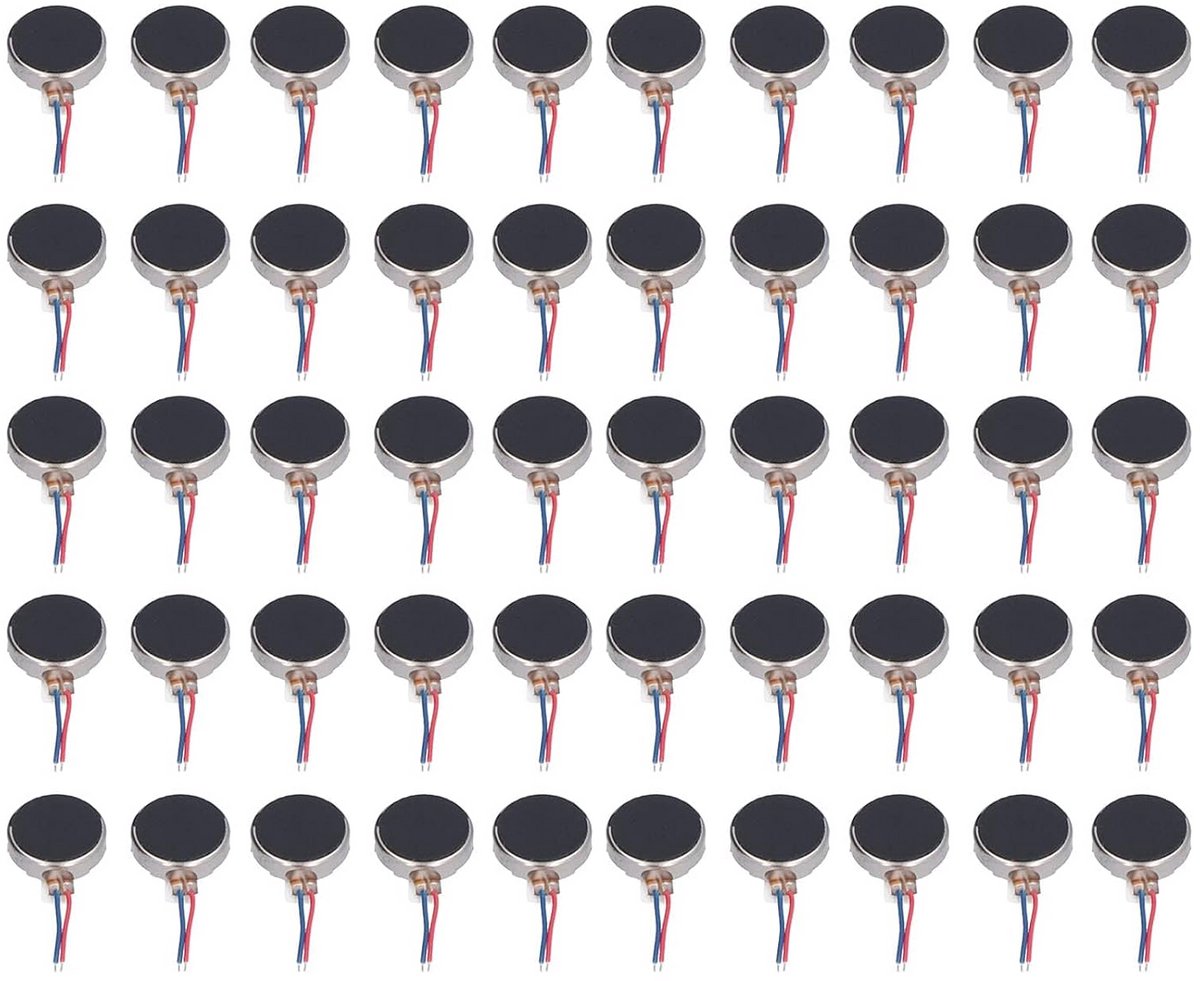 Trillingsmotoren - Micro - DC 3V - Anti-interferentie - Lichtgewicht - Lage Ruis - Vibrerende Motor - Mobiele Apparaten - Zwart - Mini - 10x2,7 mm - Geschikt voor Smartphones.