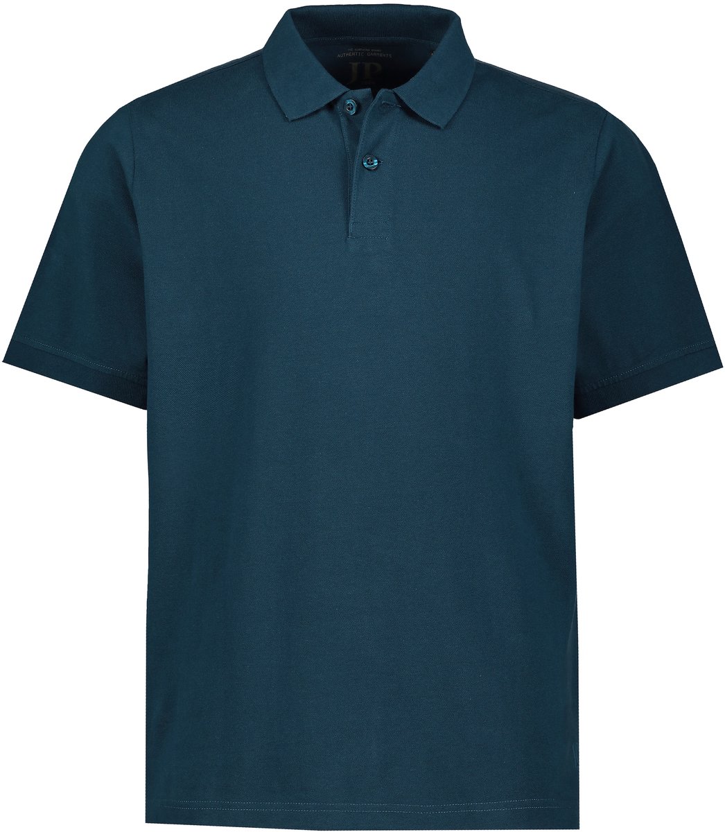 JP 1880 - Heren - Poloshirt basic halflange mouwen piqué - Blauw - Maat 5XL