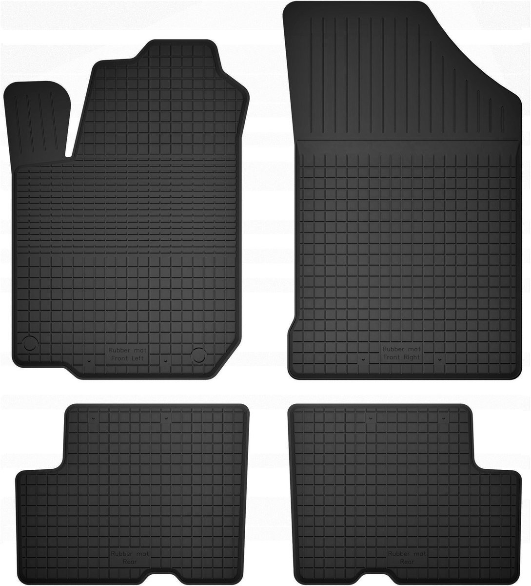 Wielganizator BasicProtect - Autotapijten - Rubber - Dacia Sandero II - Antislip - Weerbestendig