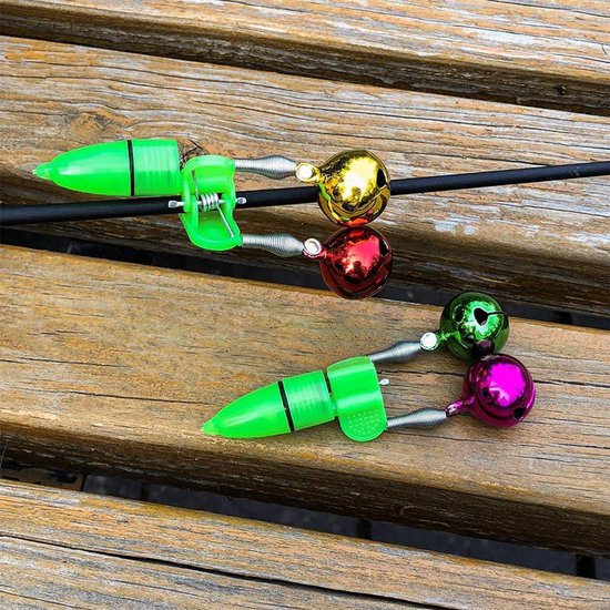 Green Glow - Set van 10 stuks Night Float LED-licht Karper Clip Alarmering voor Vissen van Merkloos — afbeelding 5