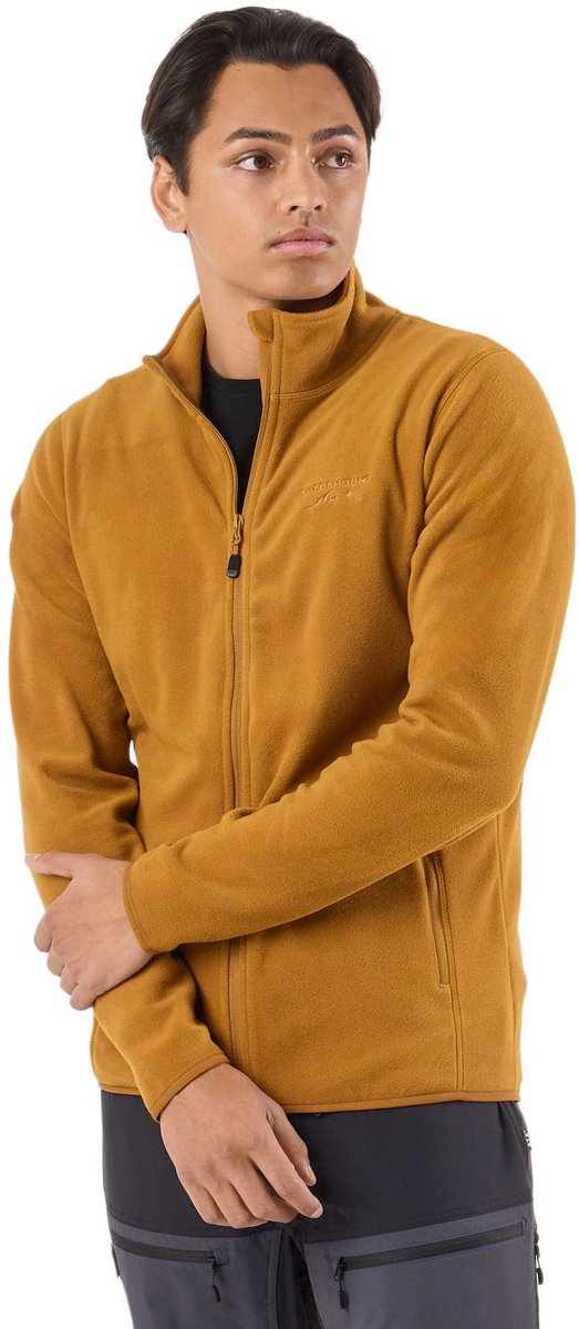 Swedemount Tromsö Fleece FL LS FZ – Heren wandeljas – 2XL Burnt Oak