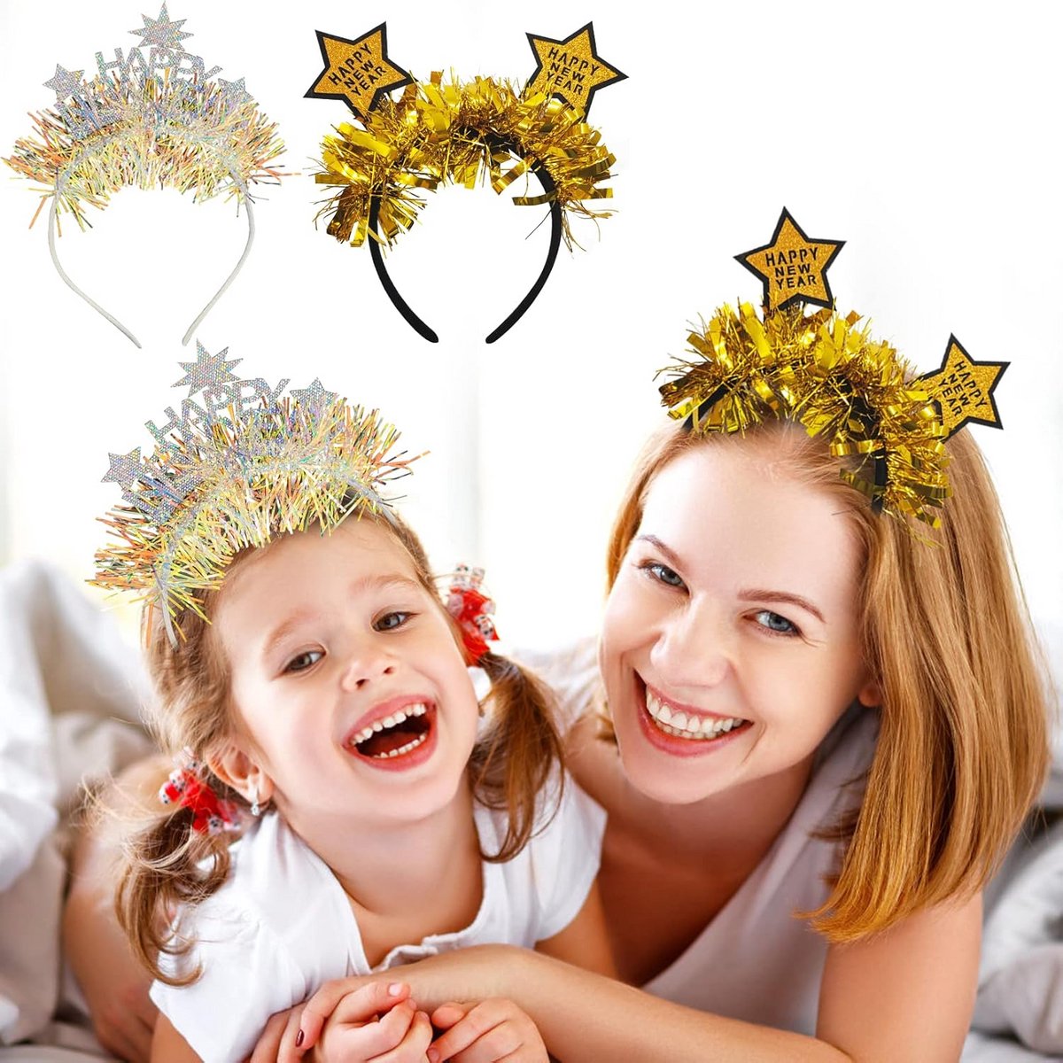 Feestelijke Hoofdband voor Nieuwjaar en Kerst - Haaraccessoire
