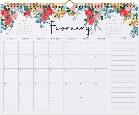 Wandkalender 2025 - Jaarplanner in groot formaat 100 x 70 cm - Overzichtelijk vormgegeven