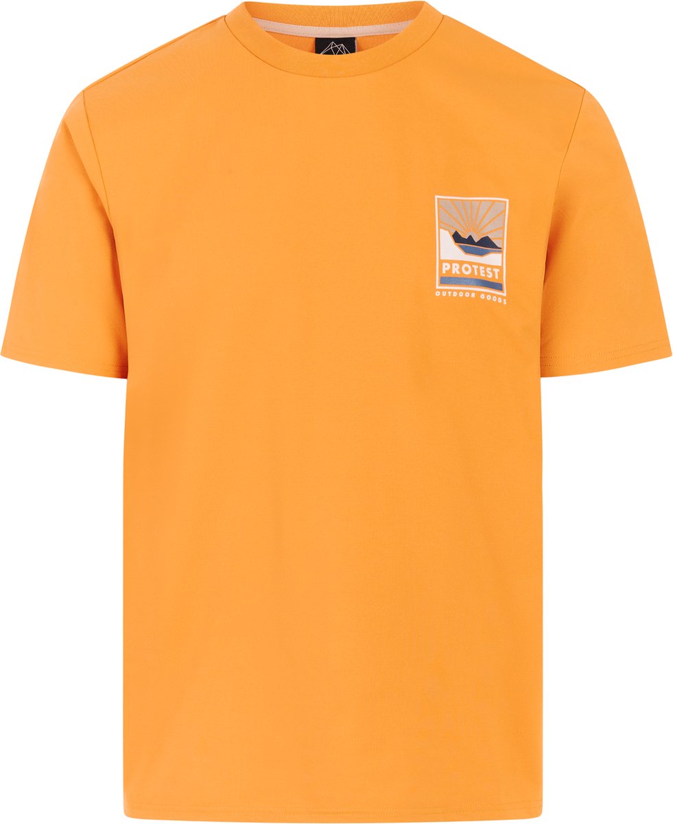 Protest PRTTarrant T-shirt Heren Korte mouwen Ronde hals Normale pasvorm Geel