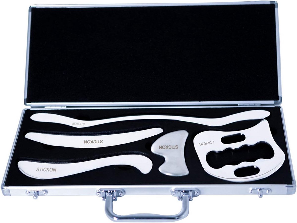 Roestvrijstalen Massage Tool Set voor Spierherstel en Ontgifting