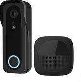 Trust Draadloze Video Deurbel - DOORCAM-3000 - Accu oplaadbaar met USB-C - 2K 3MP - Geen Abonnementskosten - inclusief Chime - Deurbel met Camera - Zwart