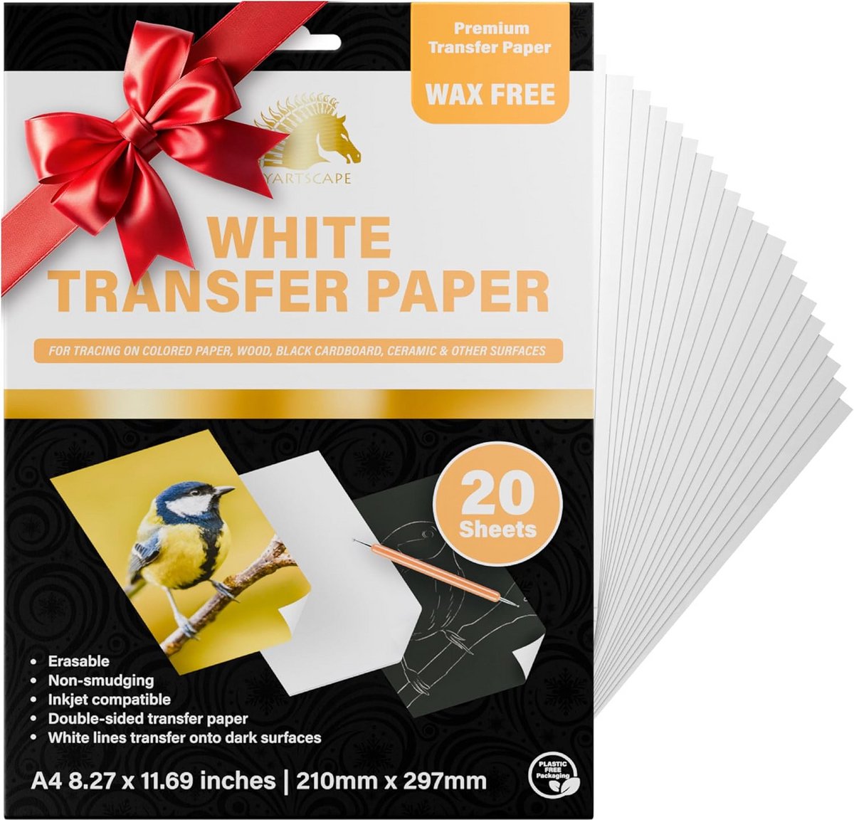Transferpapier Wit - 20 Vellen Grafietpapier Zonder Was