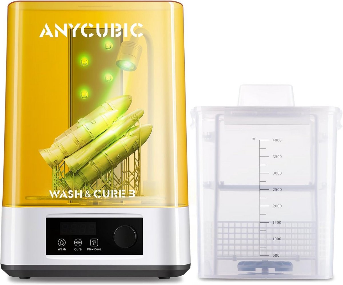 3D Printer Resin Wasmachine en Uithardingsstation (2-in-1) voor LCD/DLP/SLA