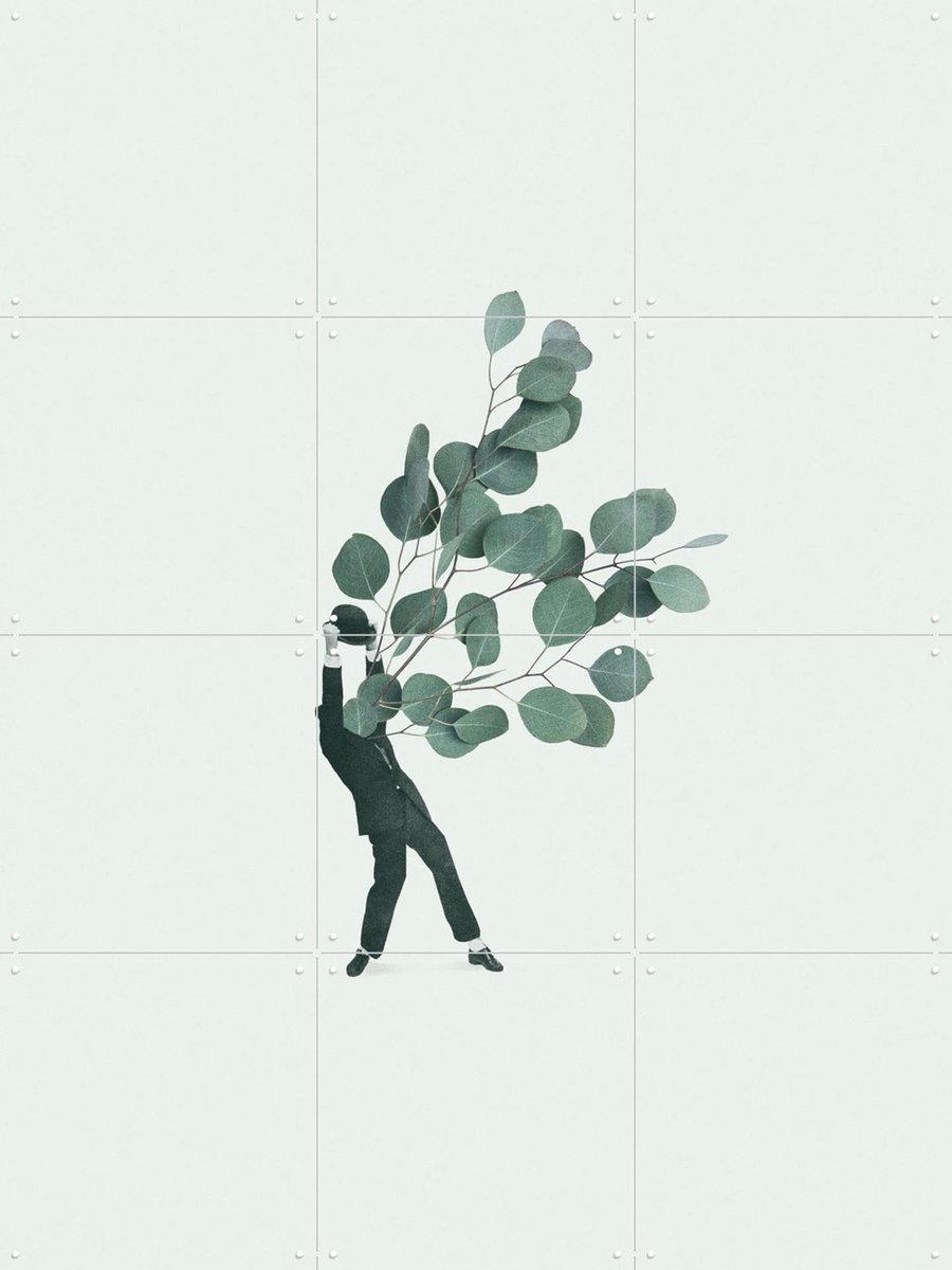 IXXI The extravert, Maarten Léon & Various - 60 x 80 cm - Gratis ophangtool - Grote wanddecoratie en posters - Grafisch Ontwerp, Minimalisme