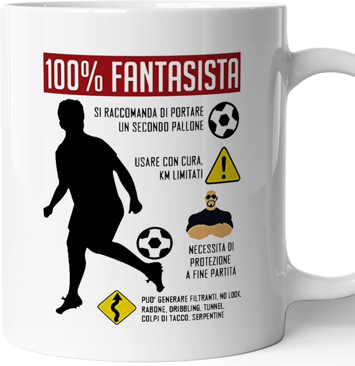 Humoristische Voetbal Mok Keramiek 350 ml Magnetronbestendig Cadeau