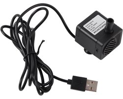 Dompelwaterpomp 5V USB Aquarium Pomp 1.5W voor Huisdieren Fontein Drinkwatersysteem met Zuigschijf