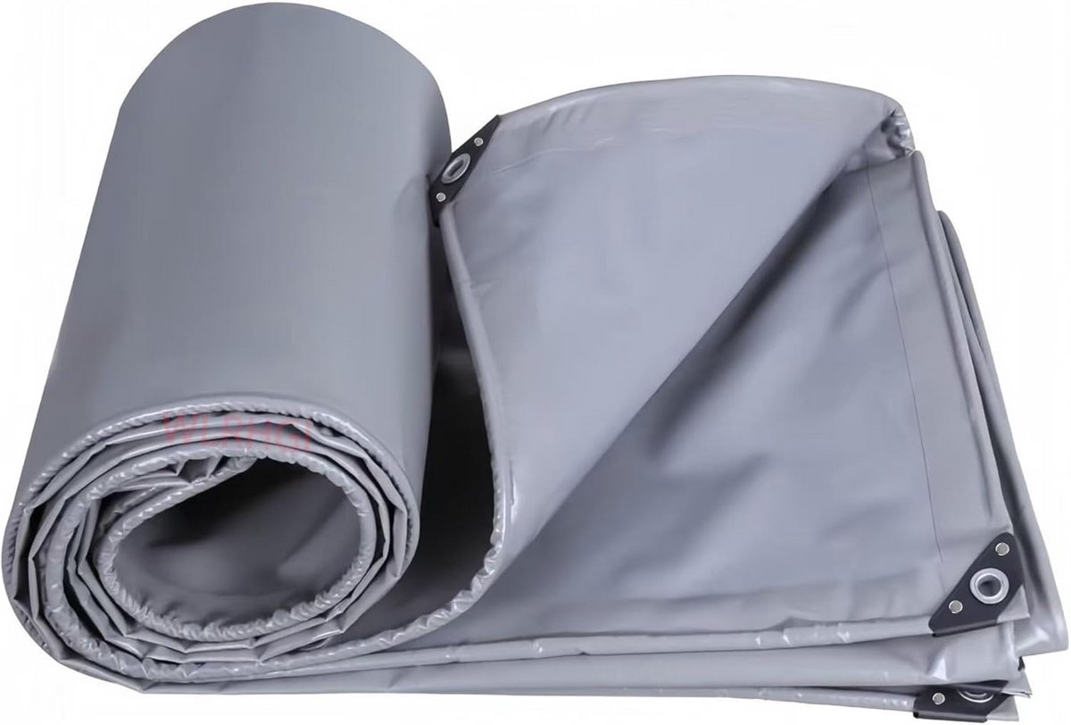 Extra Sterk Waterdicht Zeil 1.5 x 25m - Beschermhoes voor Camping, Caravan, Boot of Houtopslag - Grijs