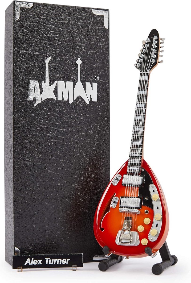 Handgemaakte Miniatuur Gitaar Ornament - Muziekgeschenk voor Fans en Verzamelobject