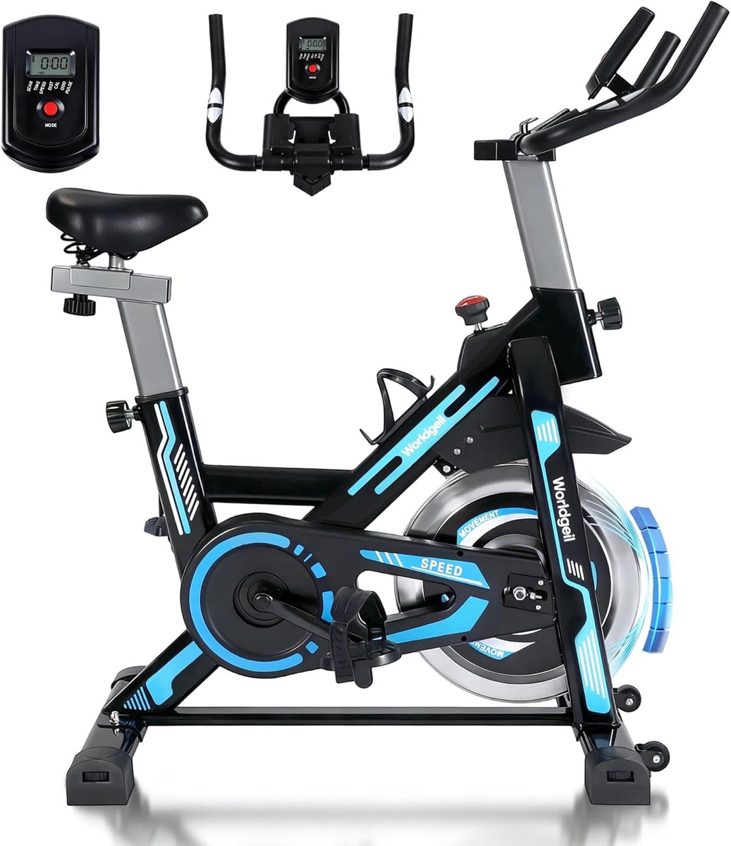 Glitzerlife magnetische hometrainer Fitnessbike met LCD - Shenzhen Gelvke Business Co., - €199,99