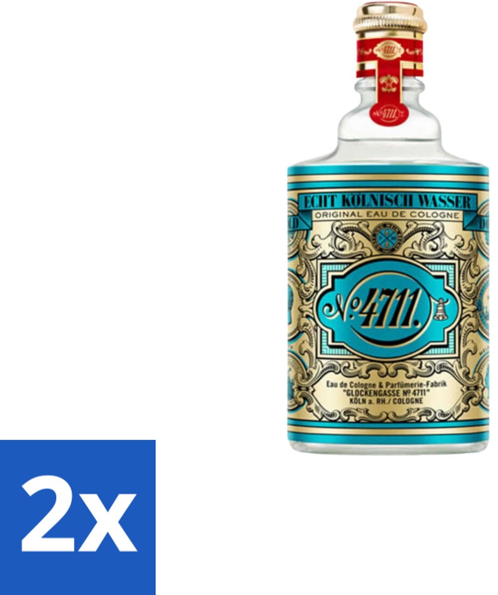 4711 – Eau de Cologne – Unisex – Citrus & Lavendel – 90 ml - Voordeelverpakking - 2 stuks