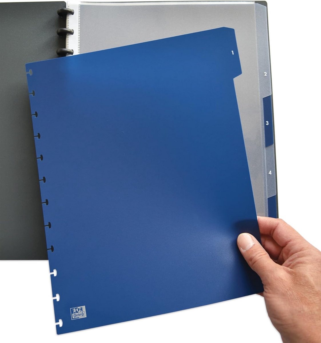 Ringbandregister A4 5-delig met Vario-Zipp Systeem - 10 Stuks Donkerblauw
