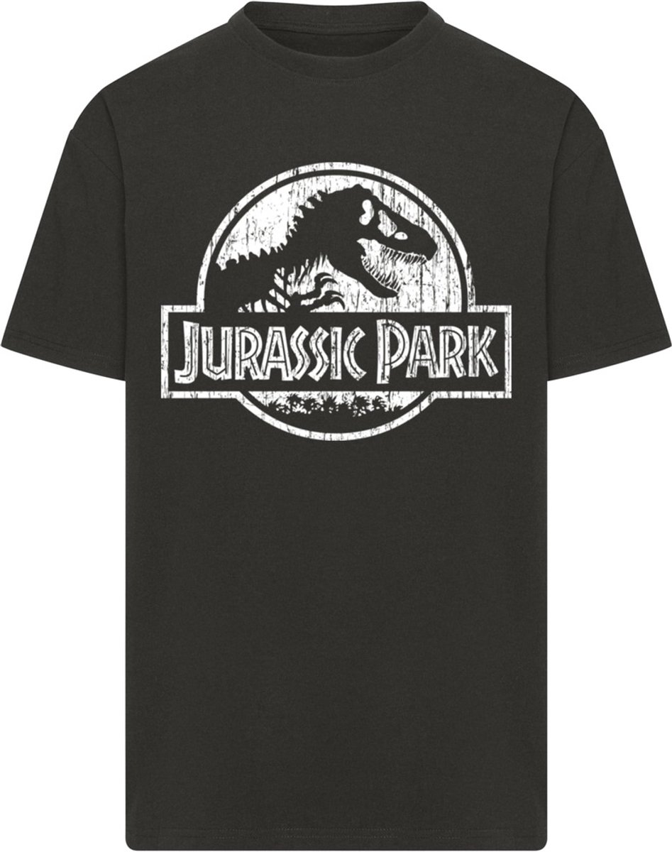 Merchcode T-shirt „ Jurassic Park ” met vervaagd logo, Overs, maat Tee MC1166