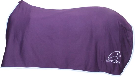 HypoStore Fleecedeken Logo Plum-135-185