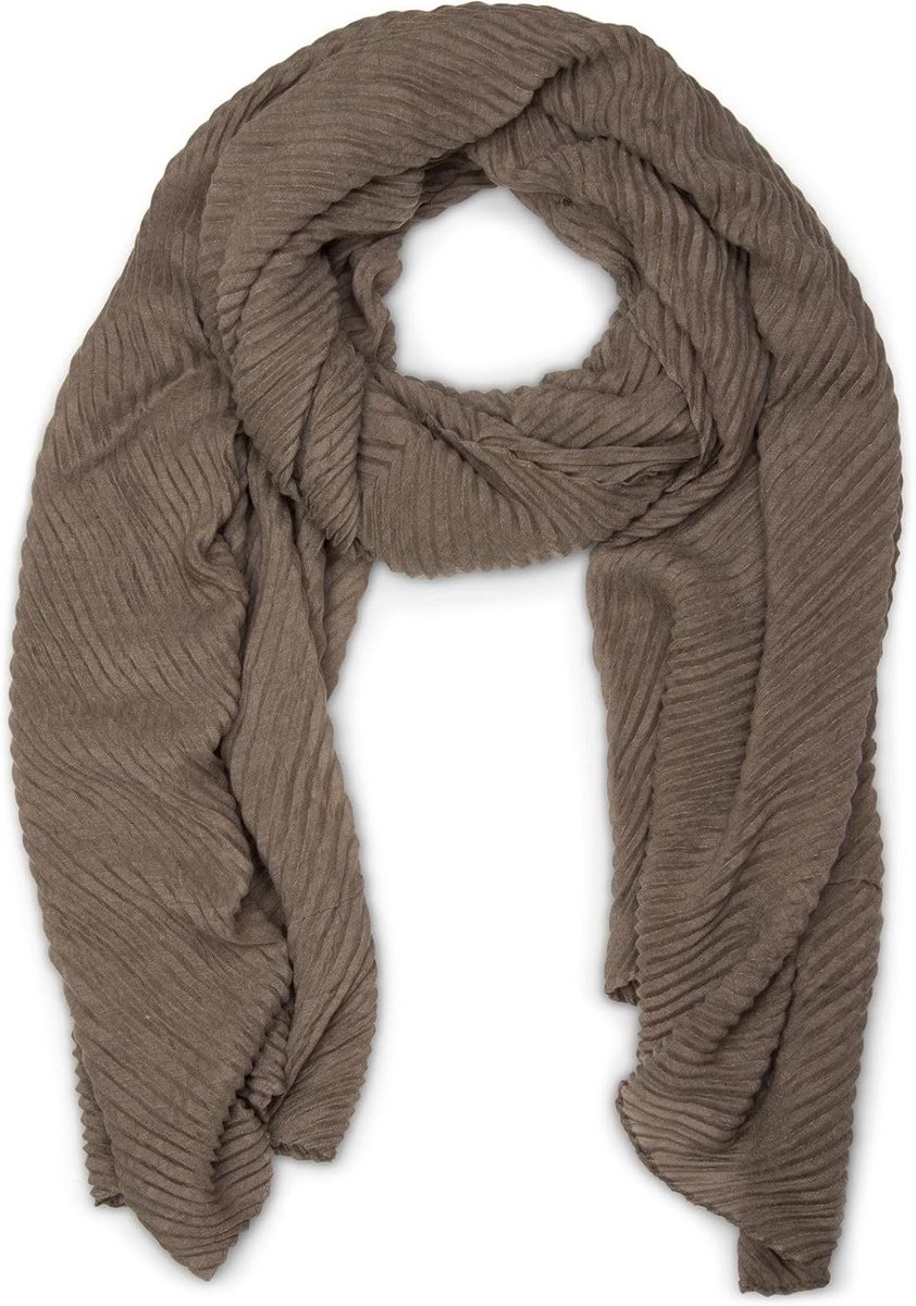 Crêpe Sjaal Dames - Grote Katoen Viscose Crinkle Sjaal 96x192 cm