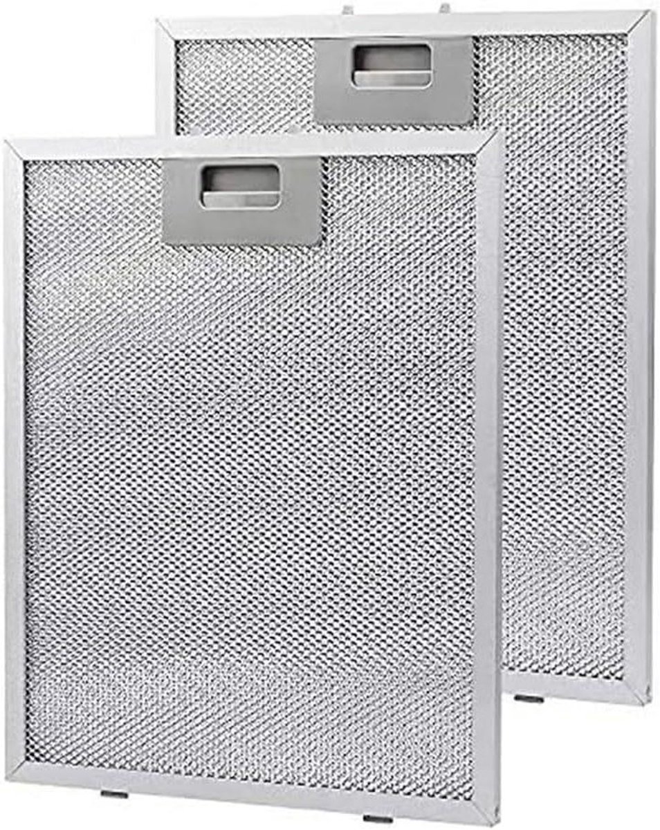 2 stuks afzuigkap filters voor keuken aluminium vetfilters metalen gaas 305 x 267 x 9 mm hoge kwaliteit
