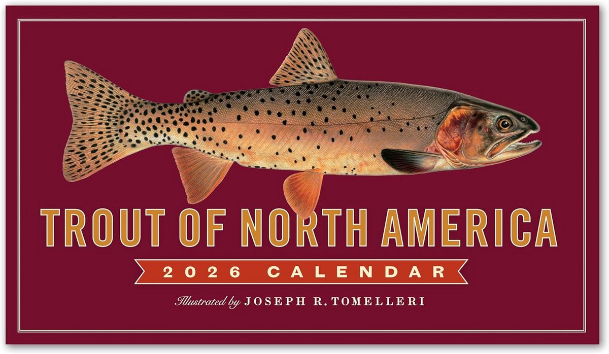 Muurkalender 2026 met Noord-Amerikaanse Forelsoorten