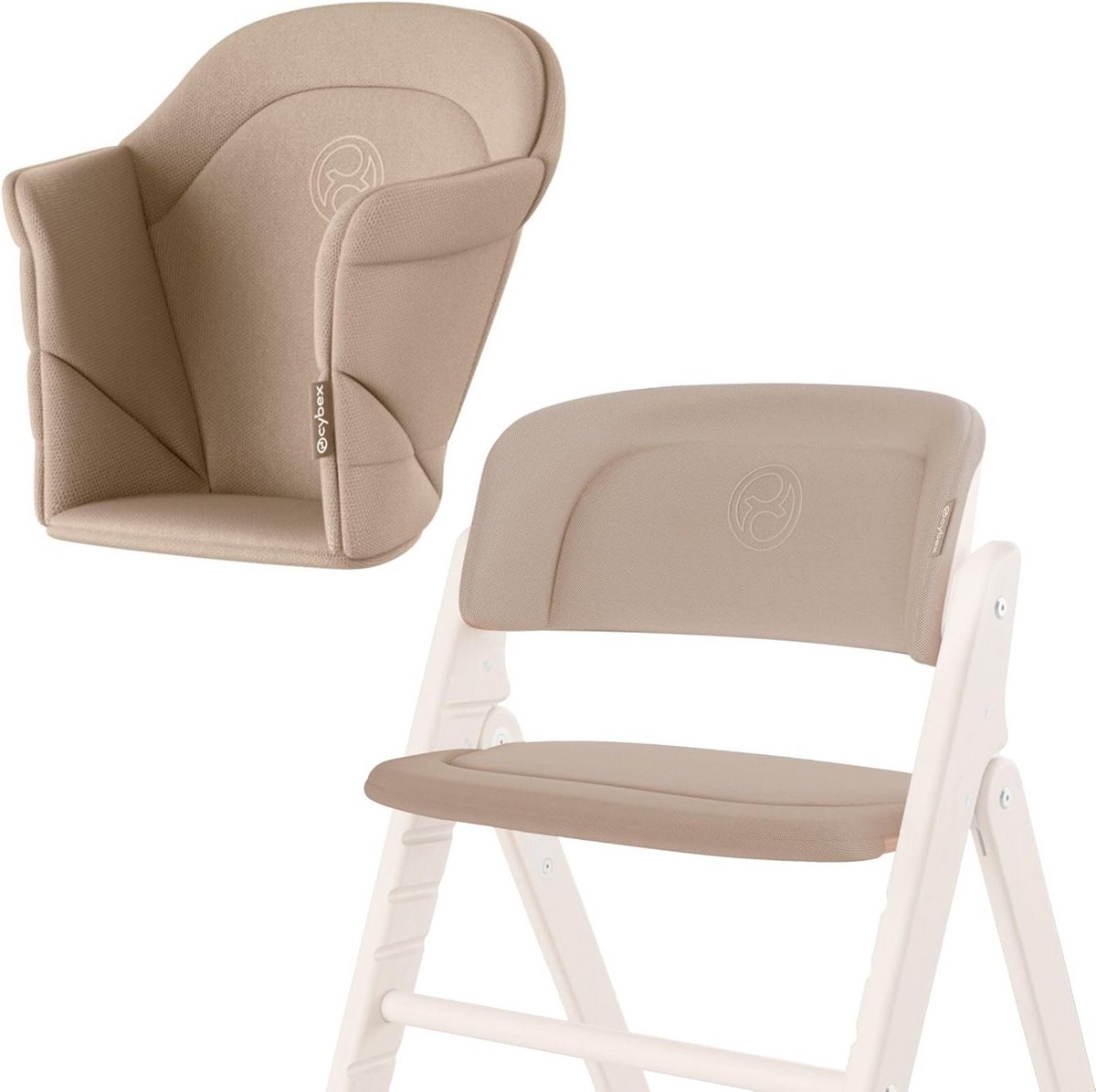 Comfortabele Zitverhoger/Inlegkussen voor Kinderwagen in Almond Beige