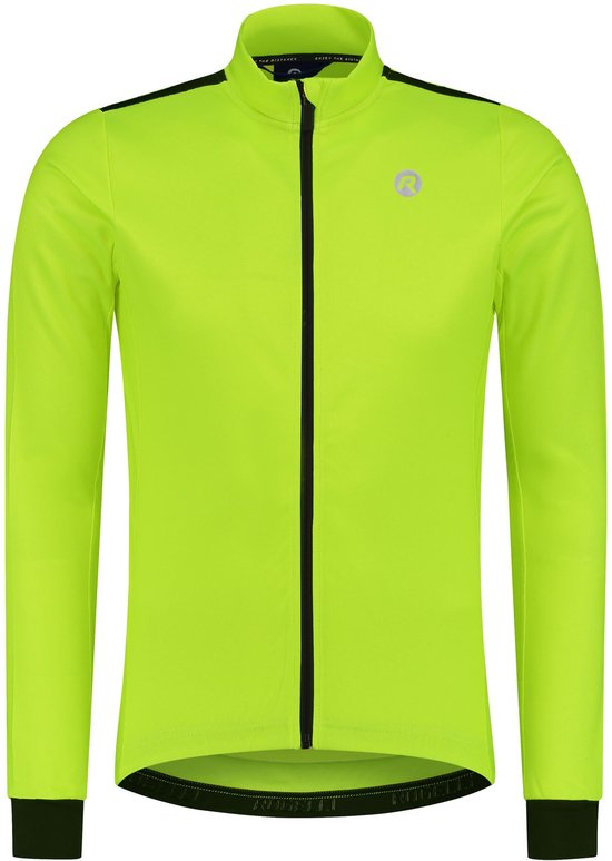 Rogelli Core Heren Fietsshirt - Lange mouw - Fluor/Zwart van Rogelli — afbeelding 2