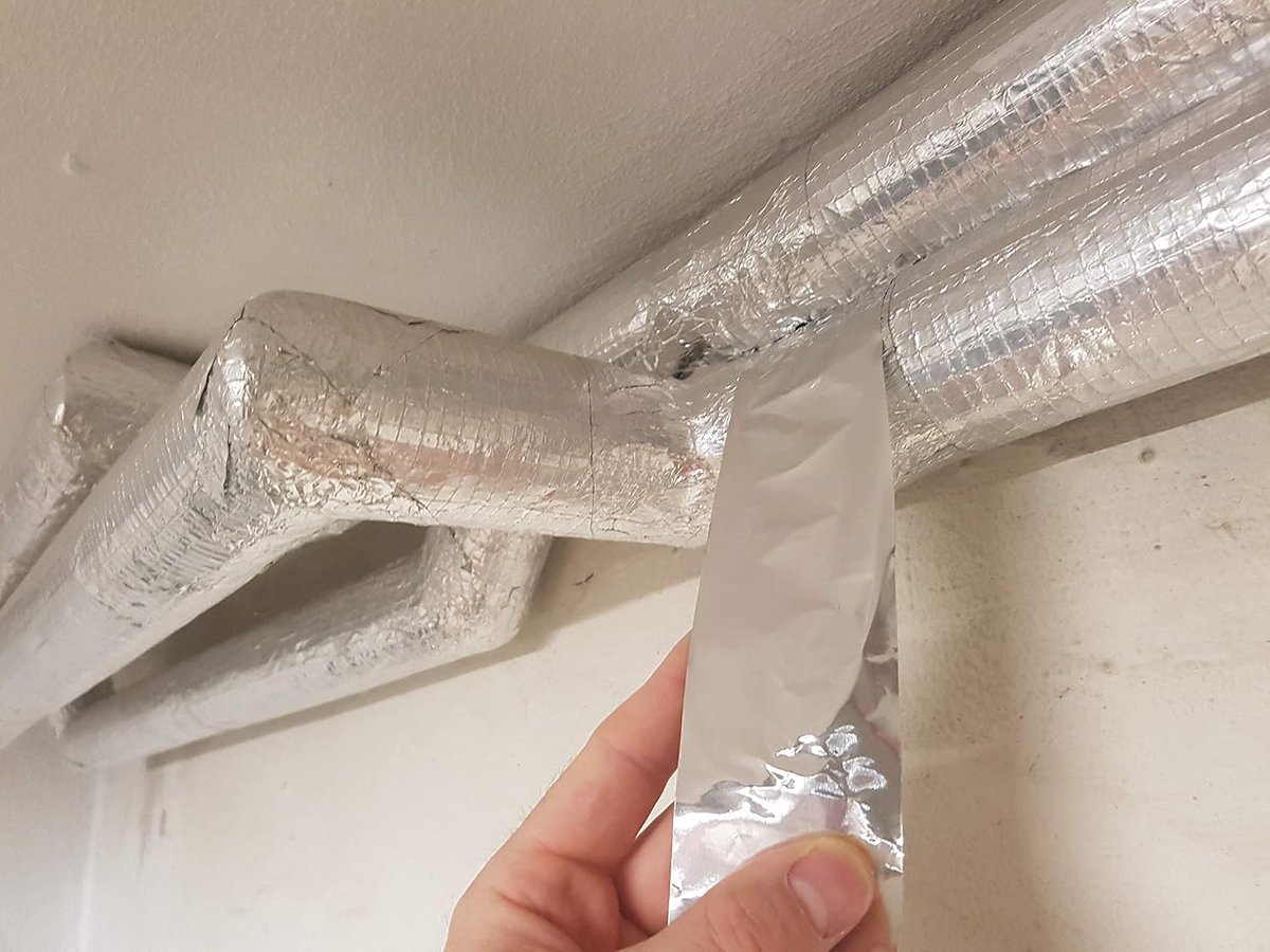 Sterke watervaste aluminium tape 100mm voor isolatie en afdichting