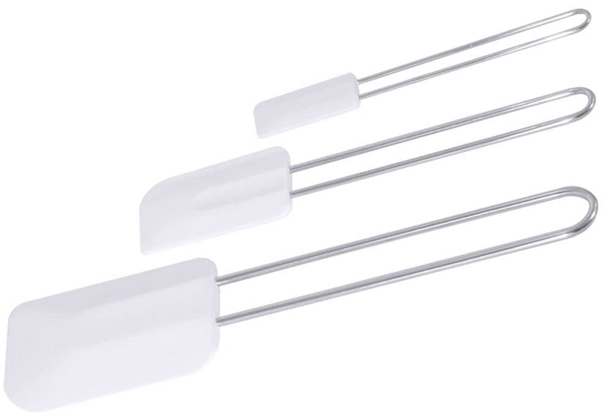 Deegspatel Silicone met Roestvrijstalen Handvat Hittebestendig