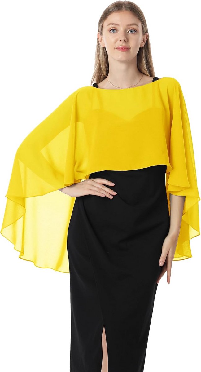 Lichte Chiffon Cape en Sjaal voor Dames