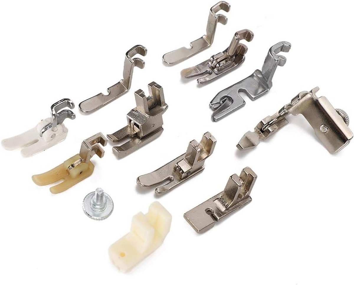Universele Naaivoetjes Set met Scroll Wiel en Diverse Accessoires