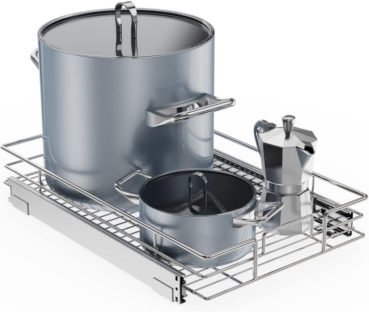 Uitschuifbare Opbergrekken voor Kast en Keuken - Heavy Duty Design